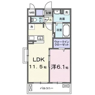 ブライトリーフ【3階】の間取り
