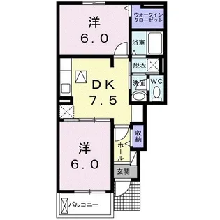 エレガンツァ【1階】の間取り
