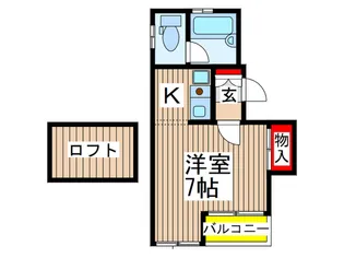 ベルメゾン長洲【3階】の間取り