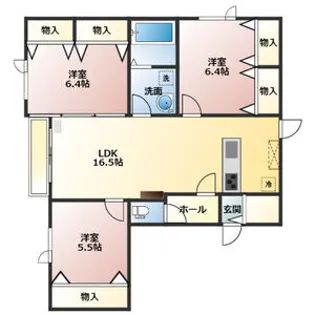 i-town 和【3階】の間取り