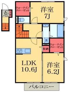 ゴルフォ・デ・コリナB【2階】の間取り