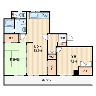 ワコービル【7階】の間取り