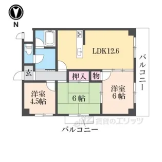 ハイムヤマダ【3階】の間取り