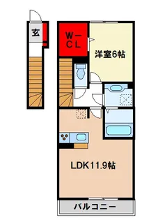 メゾン ド ヴィオレ【2階】の間取り