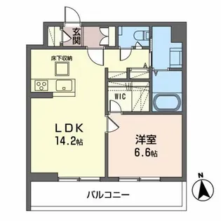 ザ・ガーデンコートハウス【1階】の間取り