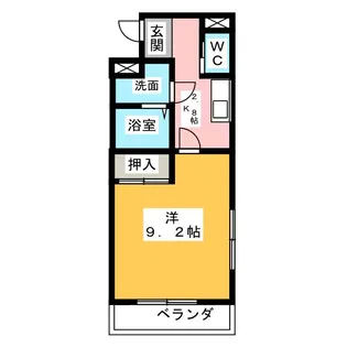 アール利平治・東旭が丘【3階】の間取り
