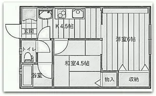 クラウンコート【2階】の間取り