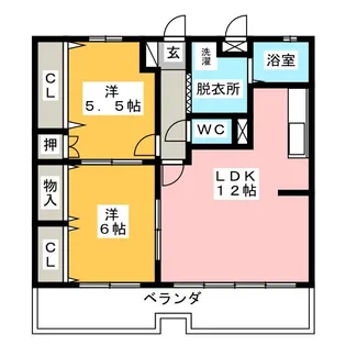 ルーチェ【1階】の間取り