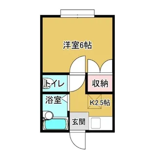 パレスウエスト【1階】の間取り