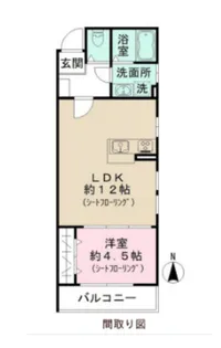 メゾンリヴゴーシュ【2階】の間取り