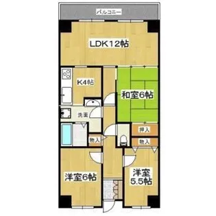 PHOENIX COURT 交野I【3階】の間取り