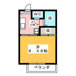 レーベン美里 B棟【1階】の間取り