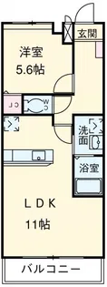 スカイグレイス【1階】の間取り