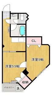 ホワイトハイツ【1階】の間取り