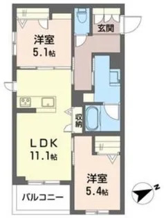 ブレス幕張本郷【2階】の間取り