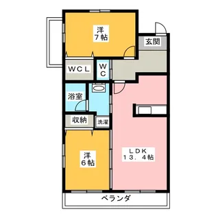 ルーラルシーナリー【4階】の間取り