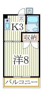 第二コーポ高市【1階】の間取り