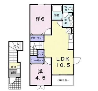 エトワールヒルズII【2階】の間取り