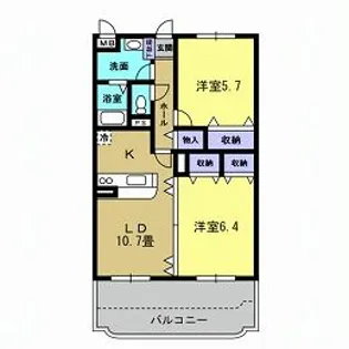 ユーミーグレース【3階】の間取り