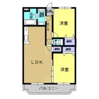 ユーミーつるた7【2階】の間取り