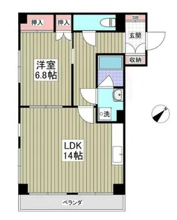 Mハイツ 船橋【3階】の間取り