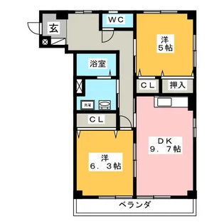エクセレントフジ【3階】の間取り