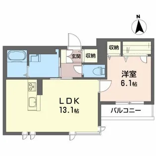 ベレオ 大街道【3階】の間取り
