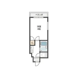 ゴッドフィールドタツミ【6階】の間取り