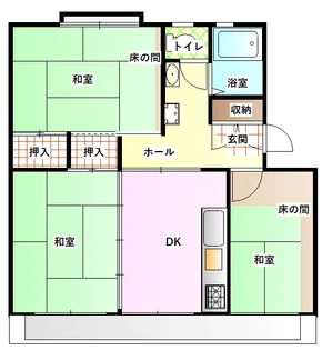 めじろ団地【5階】の間取り