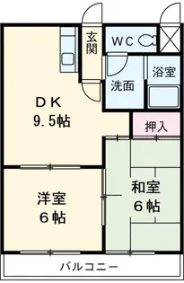 カサ松下【4階】の間取り