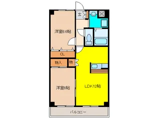 メトロ扶桑【1階】の間取り