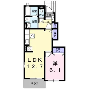 グランデ・マーカスC【1階】の間取り