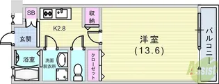 ビューテラス岡本【2階】の間取り