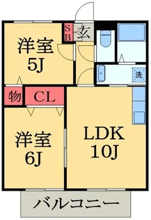 N・YハイツB【1階】の間取り