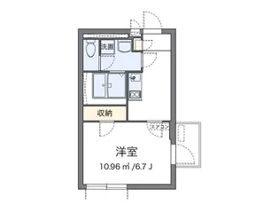 クレイノソラーナイクラ【1階】の間取り