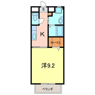フレシール寺山【2階】の間取り