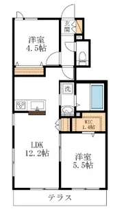 ルーチェ【1階】の間取り