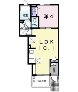 ル パン ジェルメ【1階】の間取り