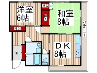 エスタシオン入曽【2階】の間取り