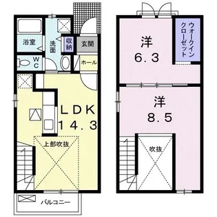 アン イリスII【1階】の間取り