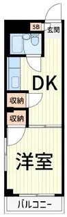 パークサイド柴又【1階】の間取り