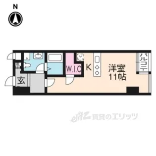 グランスイート鴨川【3階】の間取り