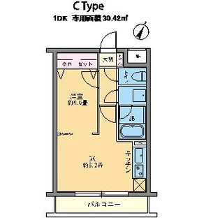 カスタリア千駄ヶ谷【4階】の間取り