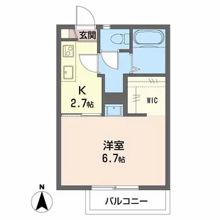 パークサイド高田【2階】の間取り