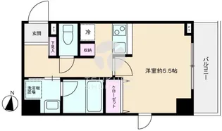 モンテヴェルデ飯田橋【4階】の間取り