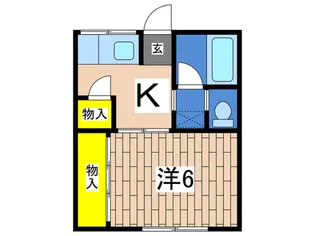 サンハイツ東戸塚【1階】の間取り
