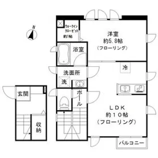 カーサ ブリランテ【2階】の間取り
