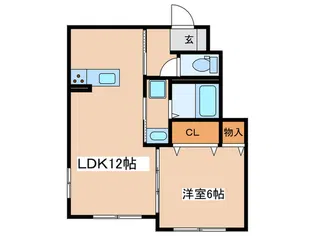 ベルクキルシェ【1階】の間取り