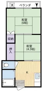 第1クリーンハイツ【1階】の間取り