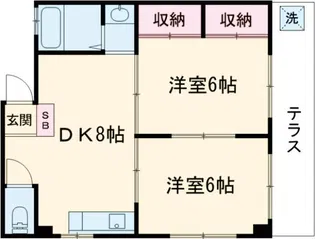 コーポメイプル【1階】の間取り